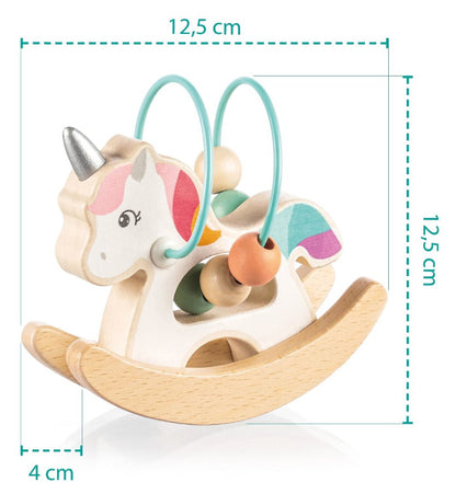 Unicórnio de madeira Zopa Pink