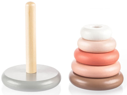 Anéis de madeira Zopa Pink