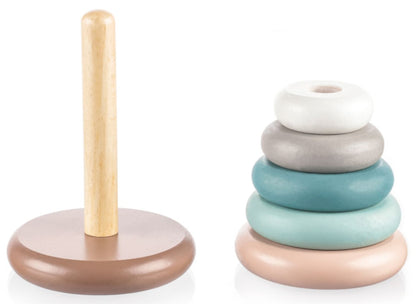 Anéis de madeira Zopa Blue