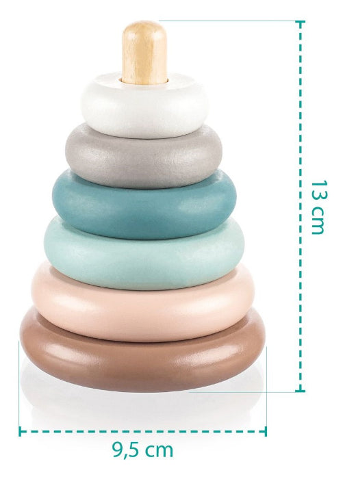 Anéis de madeira Zopa Blue