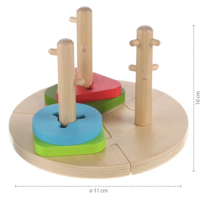 Puzzle montessori de madeira Zopa