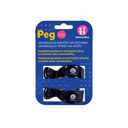 Pega para carrinho Petite&Mars Black