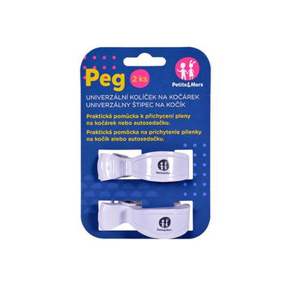 Pega para carrinho Petite&Mars White