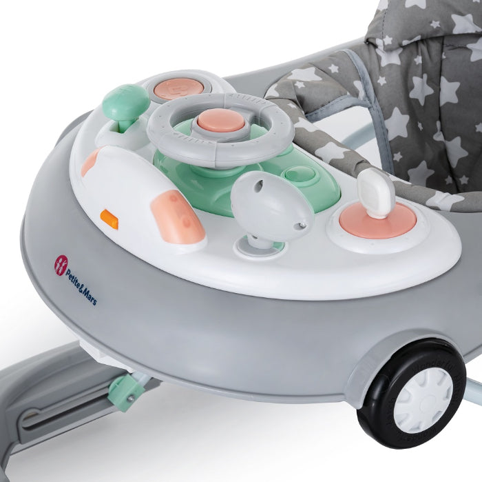 Andador musical Petite&Mars Cabrio Grey