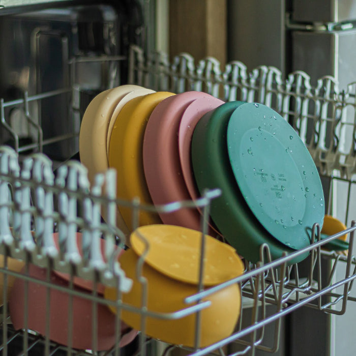 Prato de silicone com ventosa Petite&Mars Take&Match Misty Green