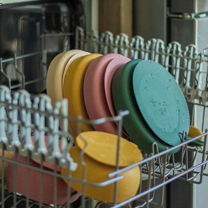 Prato de silicone com ventosa Petite&Mars Take&Match Misty Green