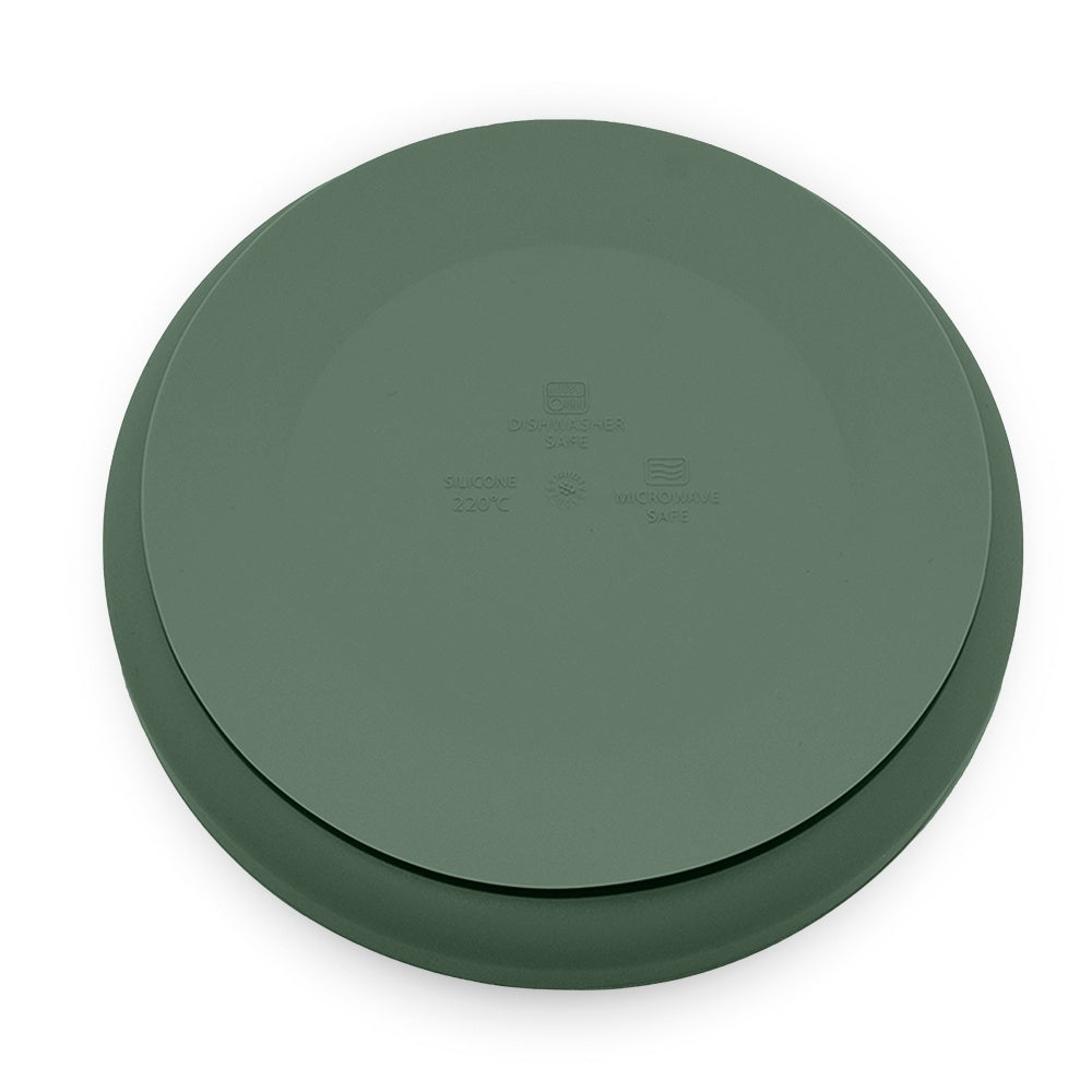 Prato de silicone com ventosa Petite&Mars Take&Match Misty Green