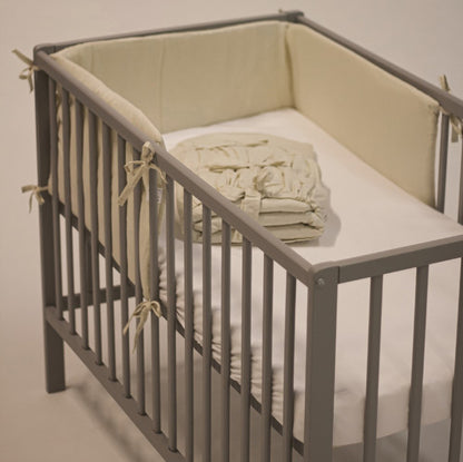 Protetor de berço Petite&Mars Tilly Grey 180 cm