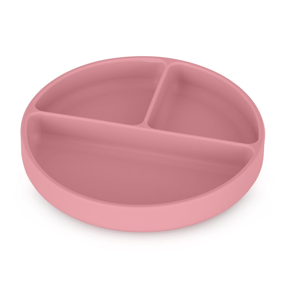 Prato redondo de silicone dividido Petite&Mars Take&Match Dusty Rose