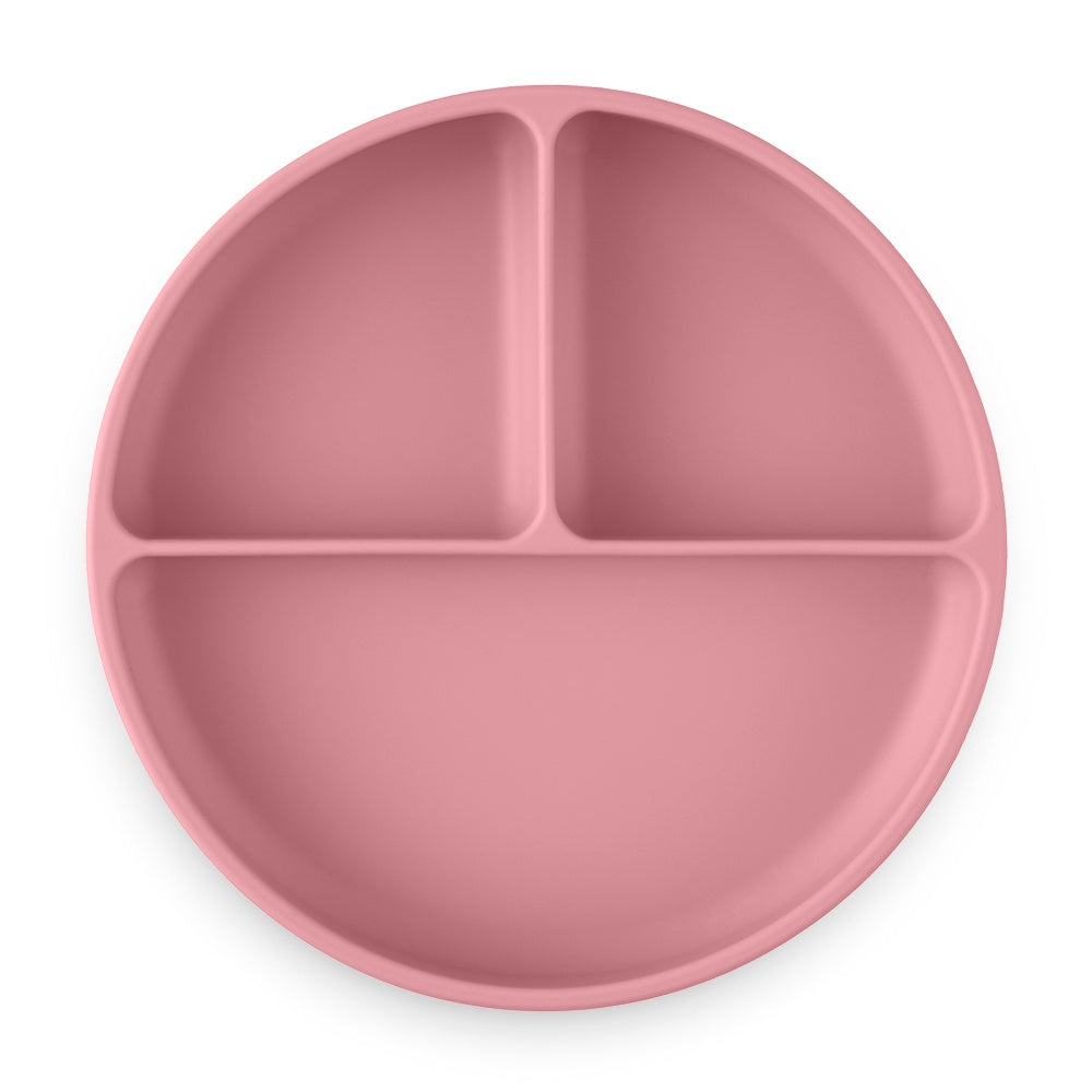 Prato redondo de silicone dividido Petite&Mars Take&Match Dusty Rose