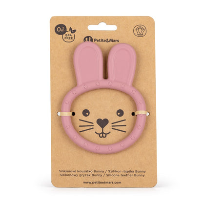 Mordedor de silicone Petite&Mars Bunny Dusty Rose