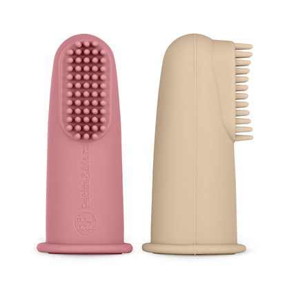 Escovas de dente de silicone Petite&Mars Rose&Sand