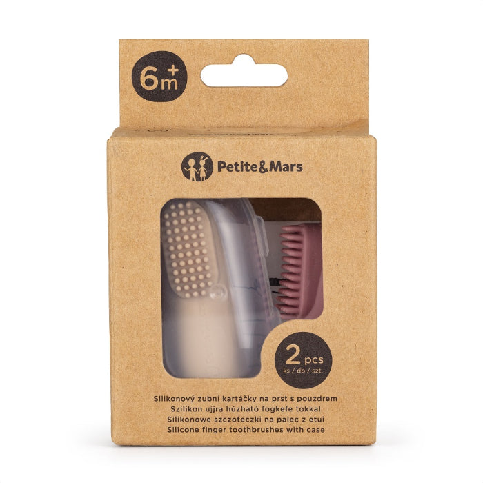 Escovas de dente de silicone Petite&Mars Rose&Sand