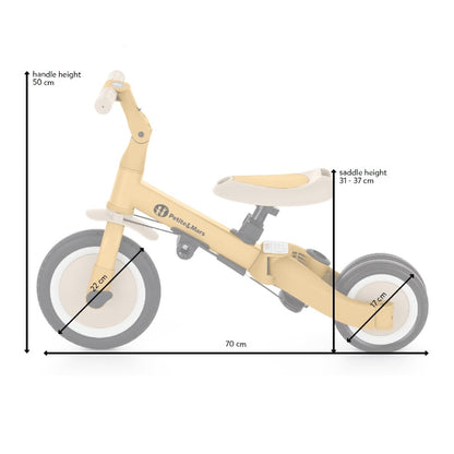 Triciclo 5 em 1 Petite&Mars Turbo Intense Ochre