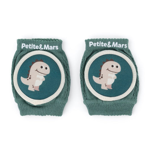 Joelheiras elásticas para gatinhar Petite&Mars Follow Misty Green