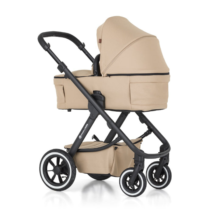 Carrinho de passeio Petite&Mars ICON 2IN1 AIR SET LITE Mocha Bege