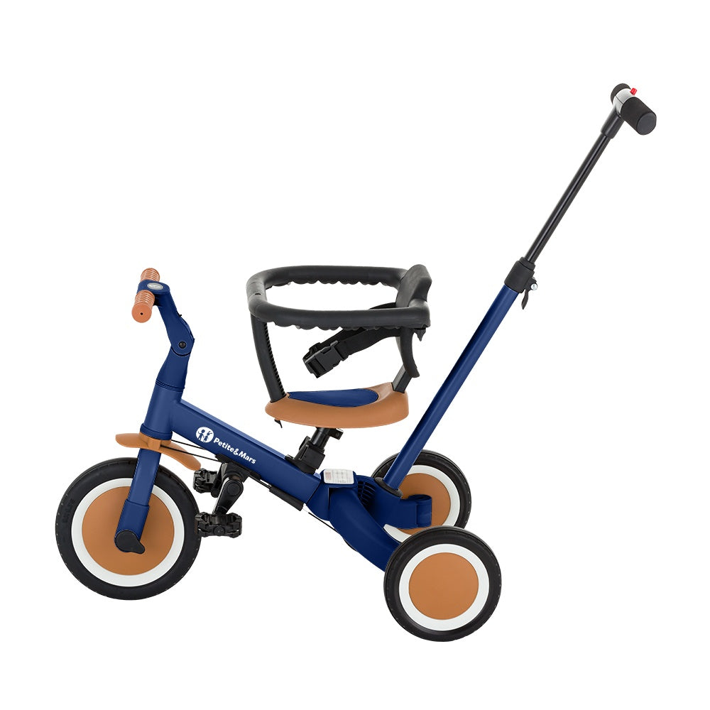 Triciclo 5 em 1 Petite&Mars Turbo Enigmatic Blue