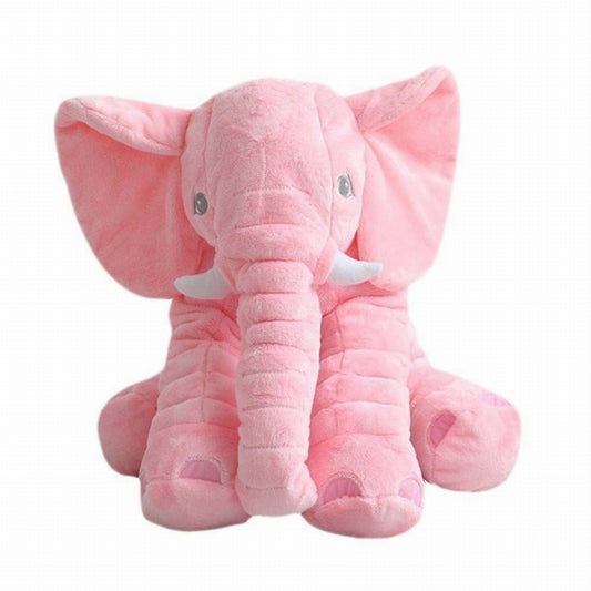 Elefante de peluche grande rosa