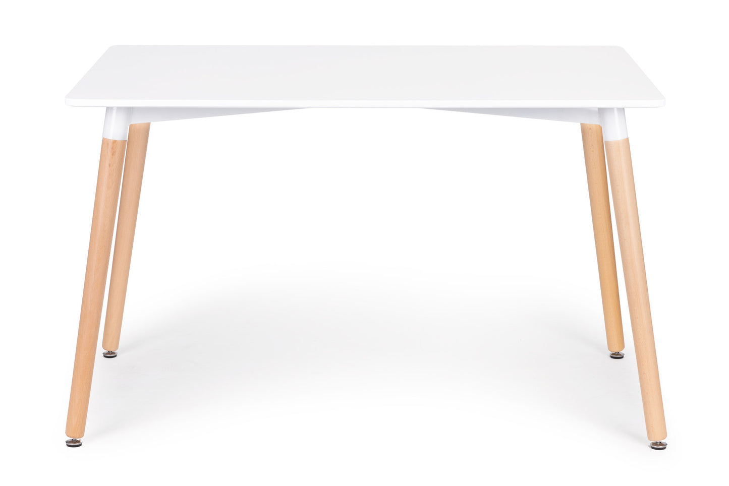 Mesa jantar 120x80 cm estilo escandinavo branco