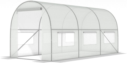 Estufa de jardim 3 x 2 x 2 m com 6 janelas 6 m²