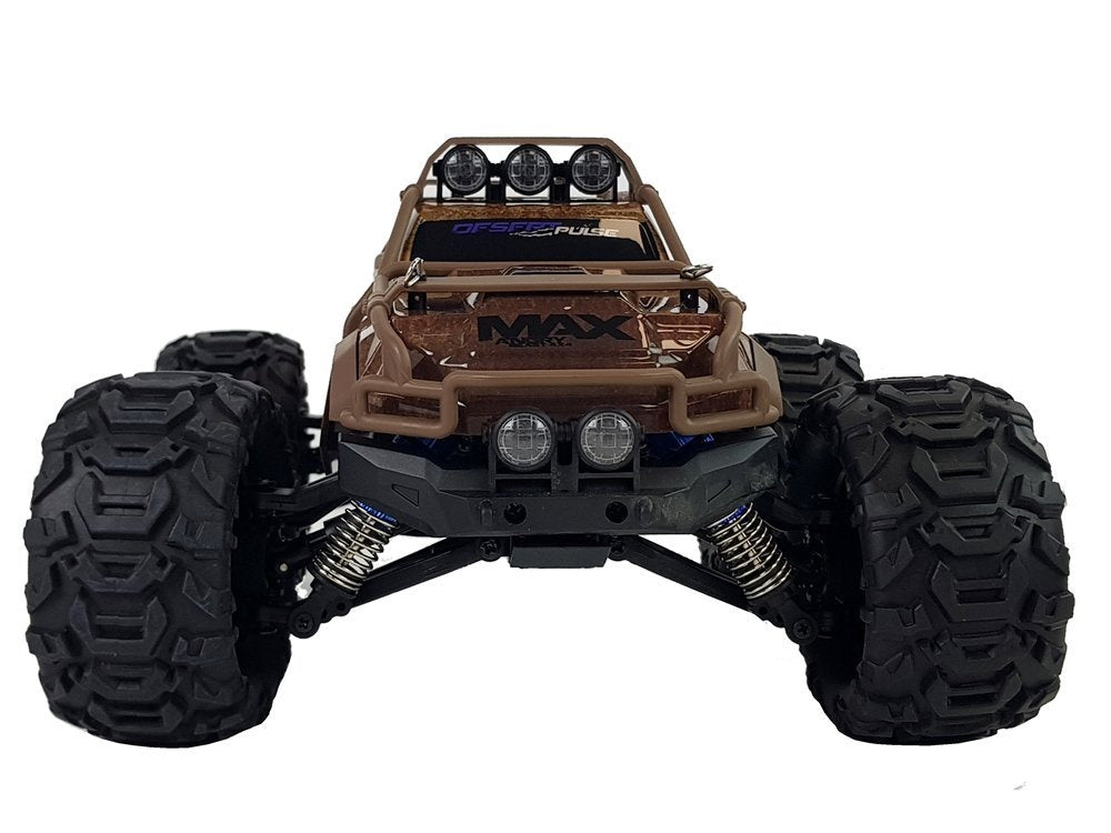 Carro rally telecomandado castanho 2.4G 1:18 35 km/h