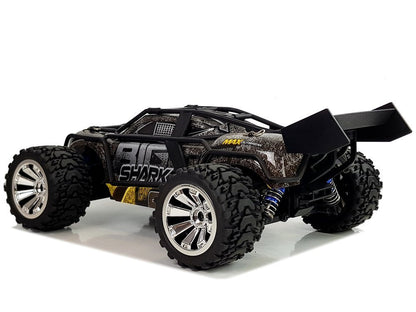 Carro todo-o-terreno telecomandado castanho amarelo 2.4G 1:18 35 km/h