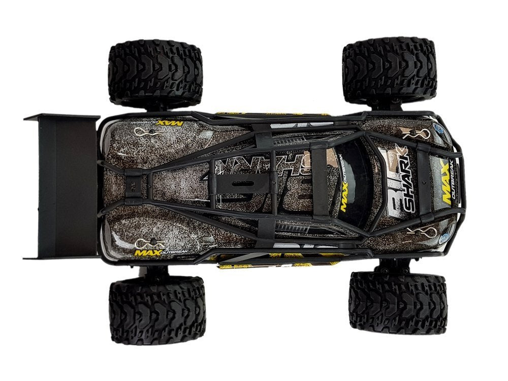 Carro todo-o-terreno telecomandado castanho amarelo 2.4G 1:18 35 km/h