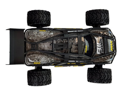 Carro todo-o-terreno telecomandado castanho amarelo 2.4G 1:18 35 km/h