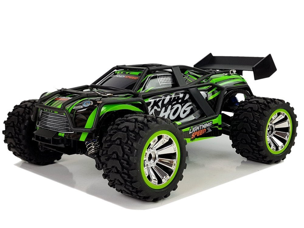 Carro todo-o-terreno telecomandado verde 2.4G 1:18 35 km/h