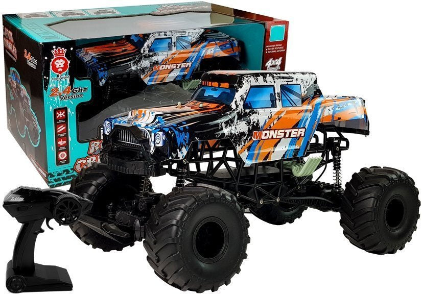Carro telecomandado 4x4 laranja 57 cm 2.4G