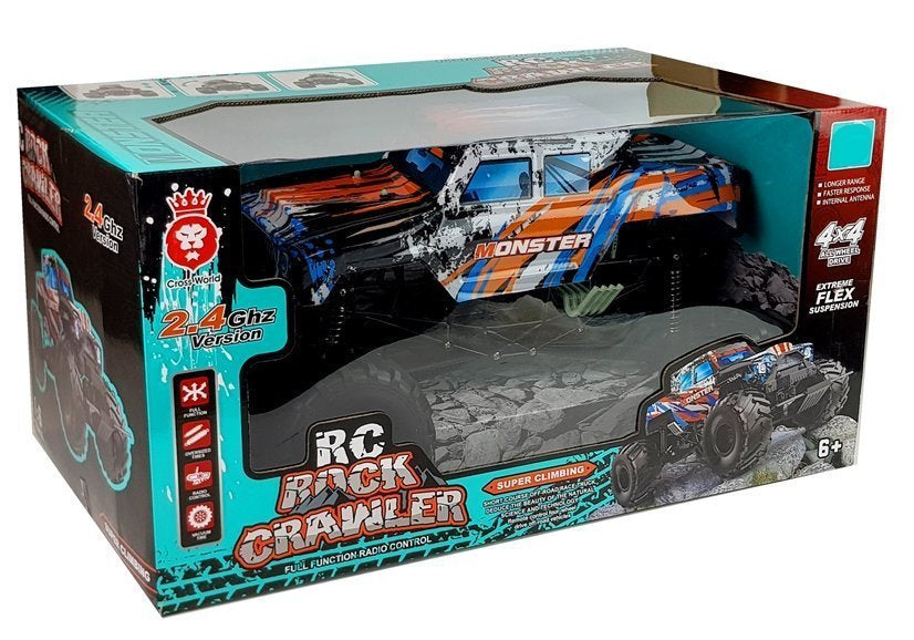 Carro telecomandado 4x4 laranja 57 cm 2.4G