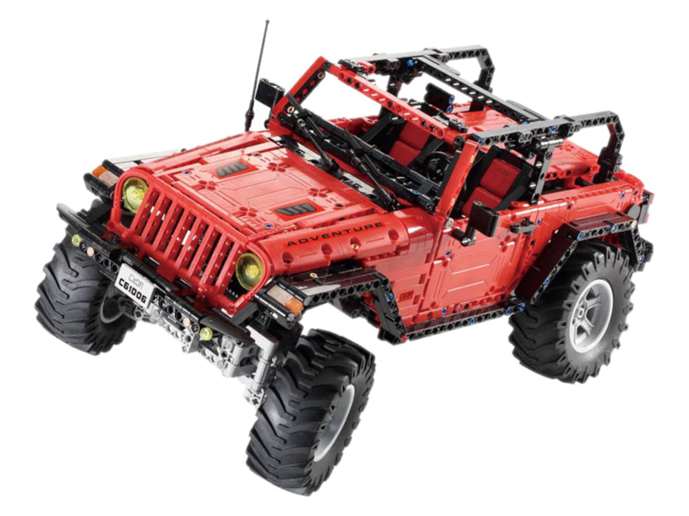 Blocos construção carro off-road telecomandado vermelho 1941 peças