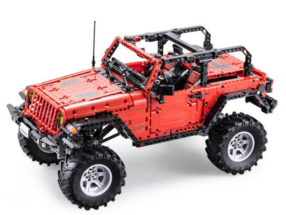 Blocos construção carro off-road telecomandado vermelho 1941 peças