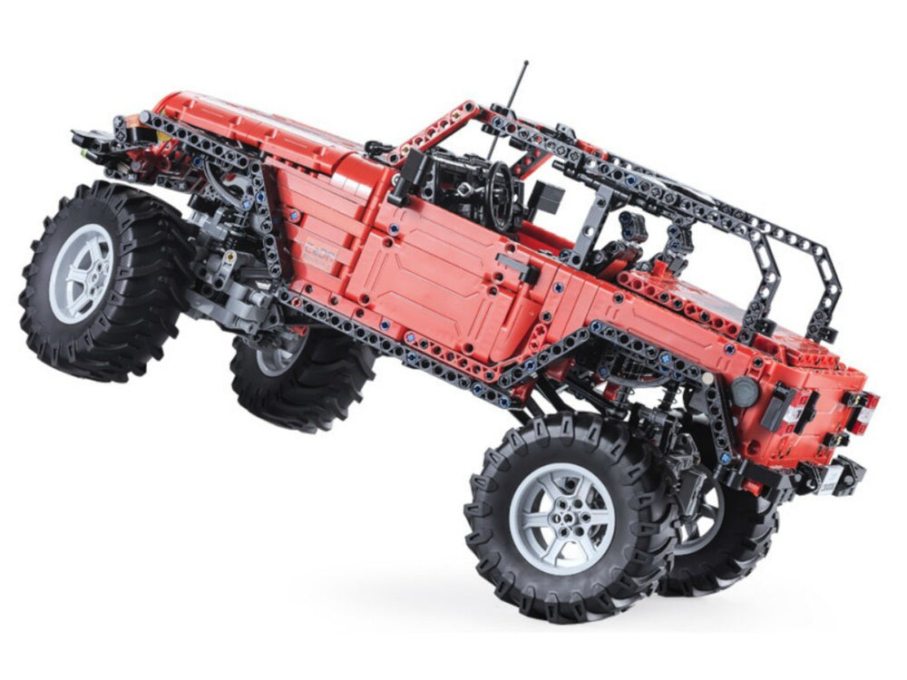 Blocos construção carro off-road telecomandado vermelho 1941 peças