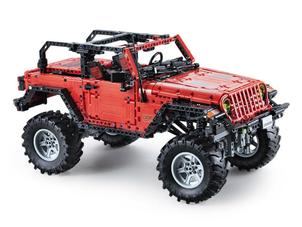 Blocos construção carro off-road telecomandado vermelho 1941 peças