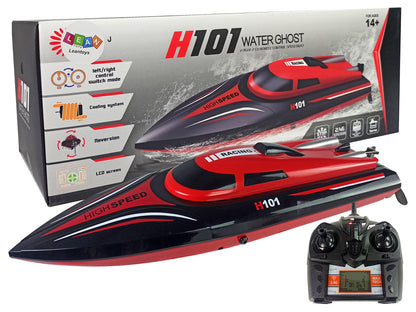 Barco telecomandado H101 vermelho 1:48 2.4G 35 km/h