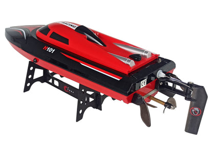 Barco telecomandado H101 vermelho 1:48 2.4G 35 km/h