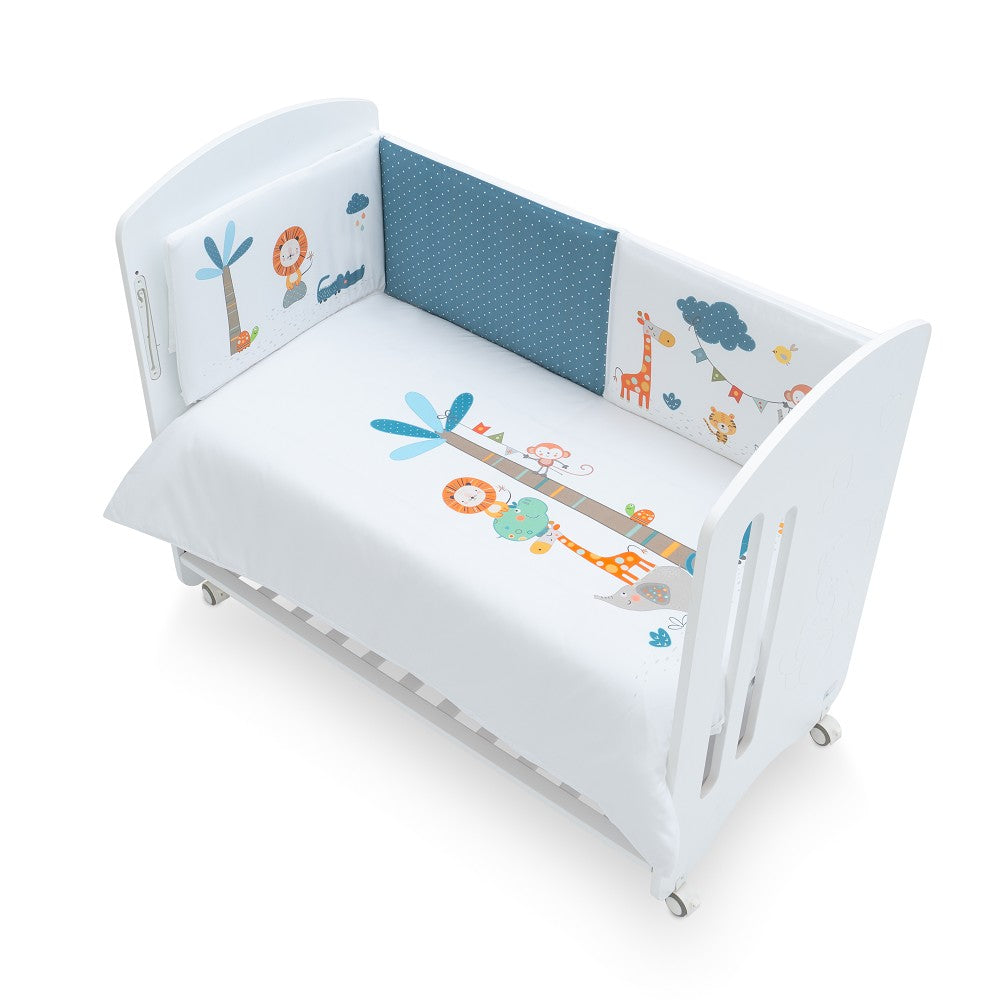 Conjunto 2 Pçs Amovivel (Colcha+Protetor De Cama) Leon Palmera Interbaby