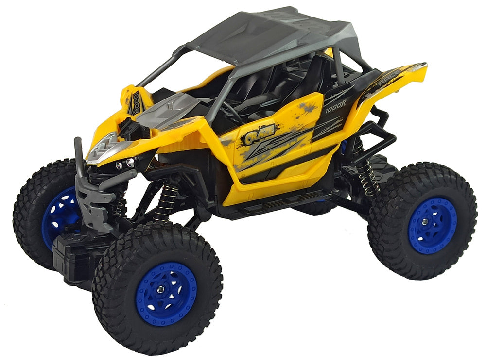 Carro telecomandado off-road 2.4GHz amarelo 1:16