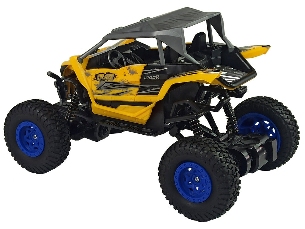 Carro telecomandado off-road 2.4GHz amarelo 1:16