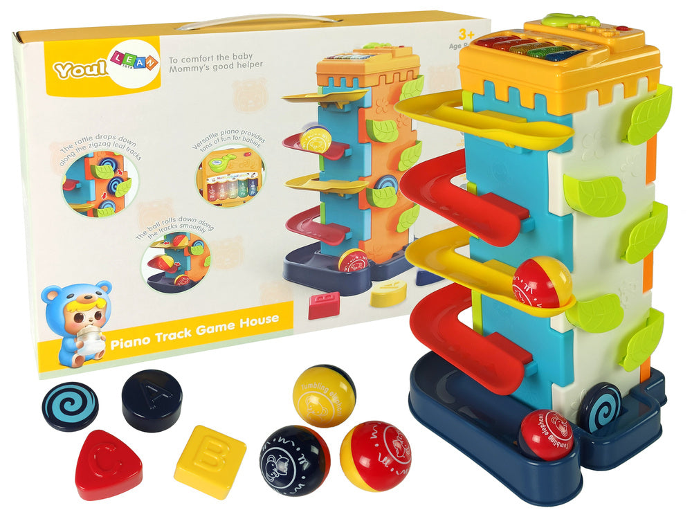 Bloco sorter bolas com piano educativo