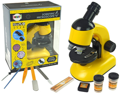 Microscópio pequeno cientista