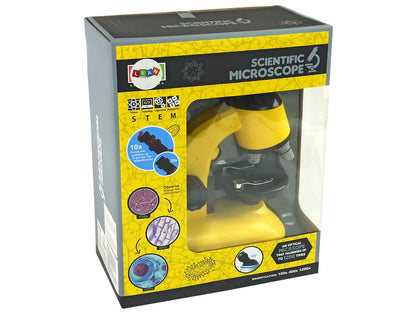 Microscópio pequeno cientista