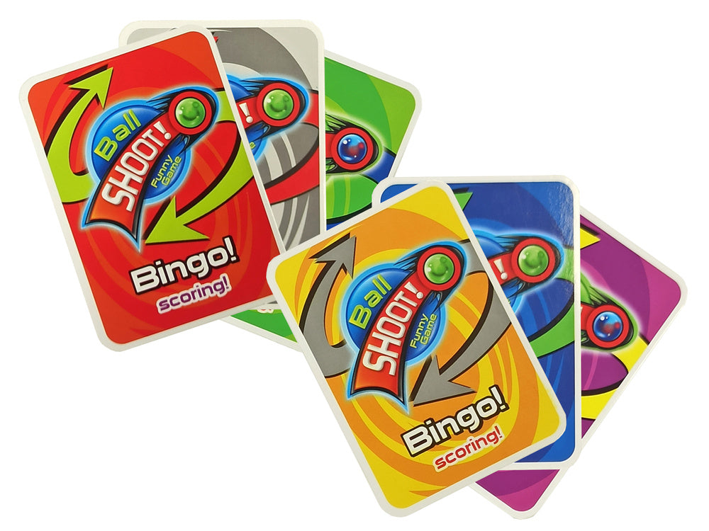 Jogo lançador bolas futebol com cartas pontos