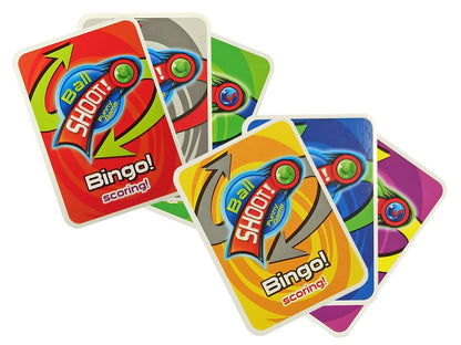 Jogo lançador bolas futebol com cartas pontos