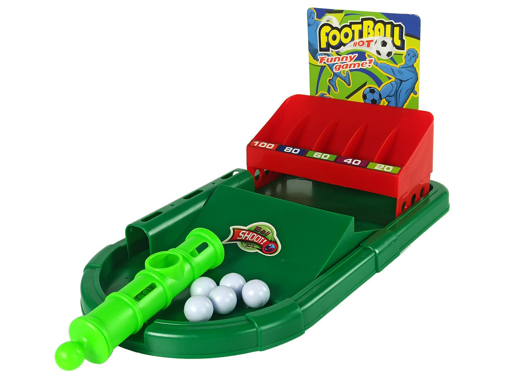 Jogo lançador bolas futebol com cartas pontos