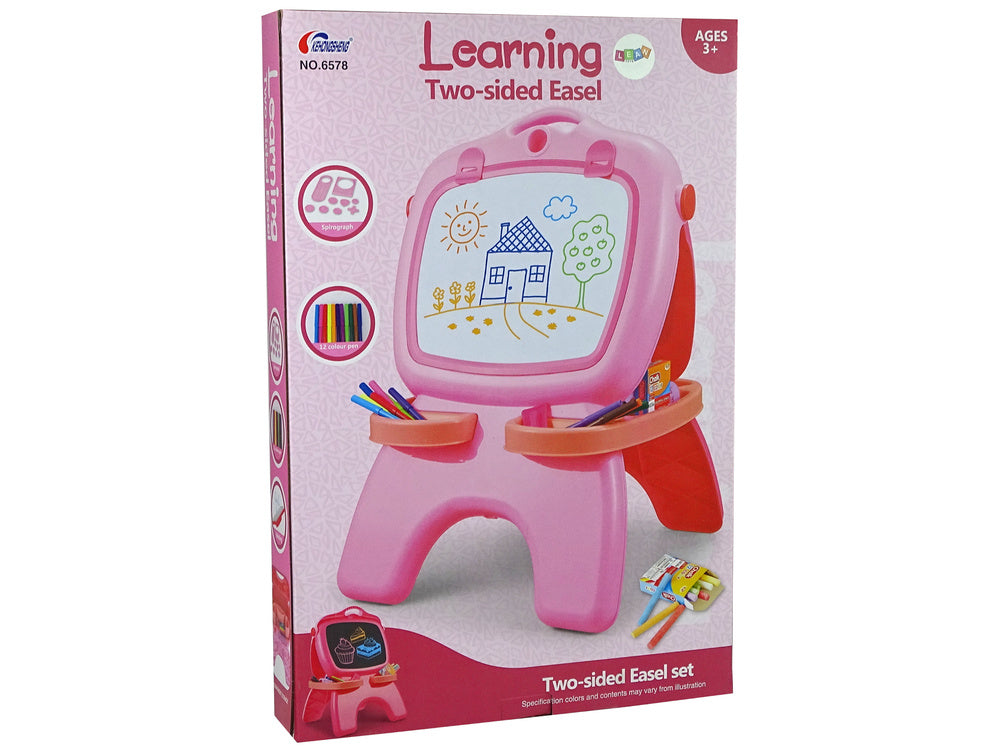Quadro magnético dupla face rosa