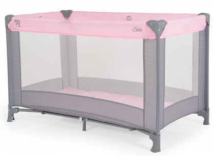 Cama de viagem Moni Solo Pink