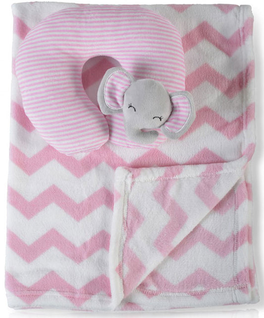 Cobertor de bebé com almofada Cangaroo Sammy pink
