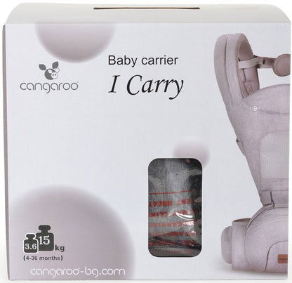 Porta bebé Cangaroo I carry light grey